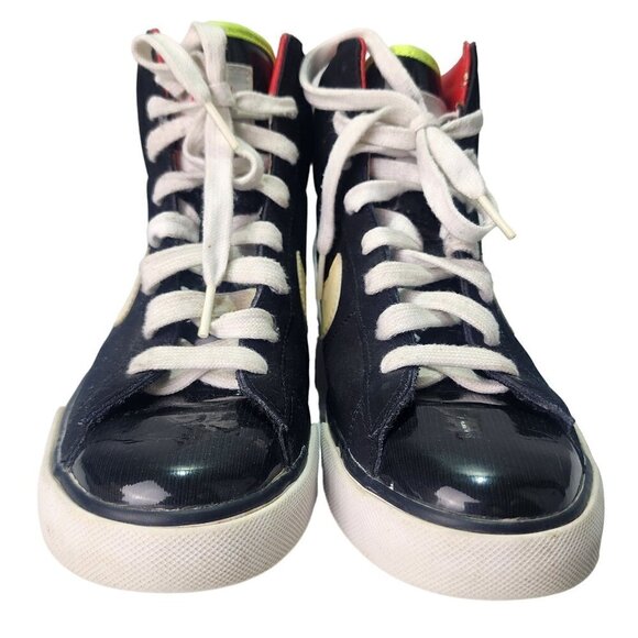 NIKE Sweet Classic High Glossy Black Patent Leather Size 6Y Youth #367112-01 - Picture 2 of 13